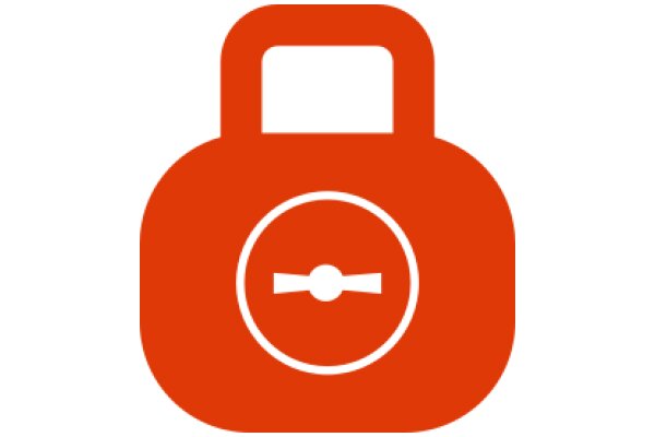 Vibrant Red Padlock Icon