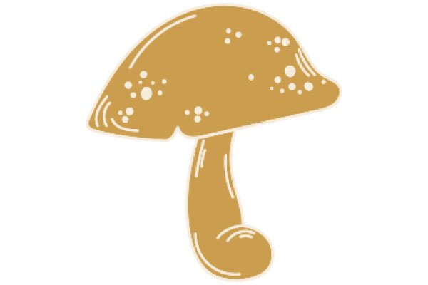 A Delightful Illustration of a Mushroom with a Stem