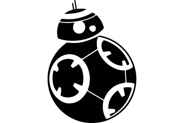 A Stylish Illustration of a BB-8 Droid from Star Wars