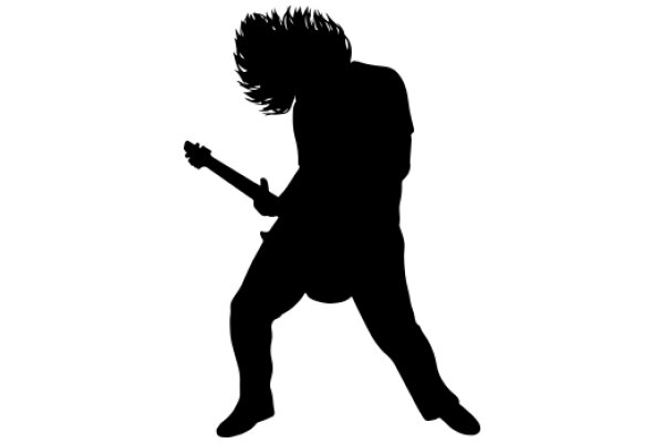 Silhouette of a Rock Musician