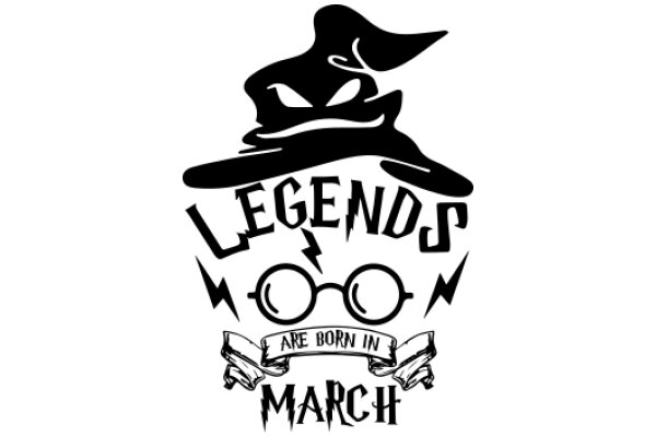 A Stylish Logo for a March Birthday Celebration with a Wizard Theme