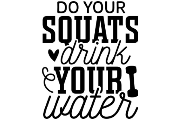 Your Squats, Drinks, and Water: A Guide to a Healthy Lifestyle