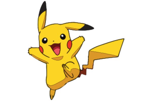 Pikachu's Joyful Leap: A Celebration of the Iconic Pokémon Character