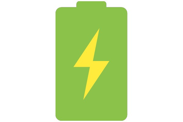 A Bright Yellow Icon with a Lightning Bolt