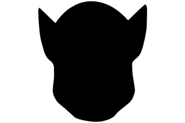 Silhouette of a Cat's Head