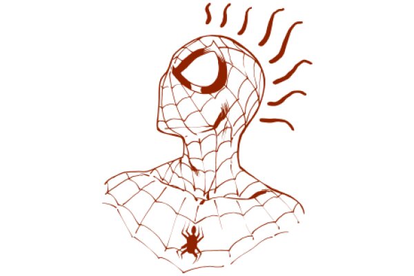 A Spider-Man Character Illustrated in a Sketch Style