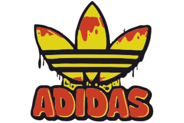 Vibrant Adidas Logo with a Splash of Color