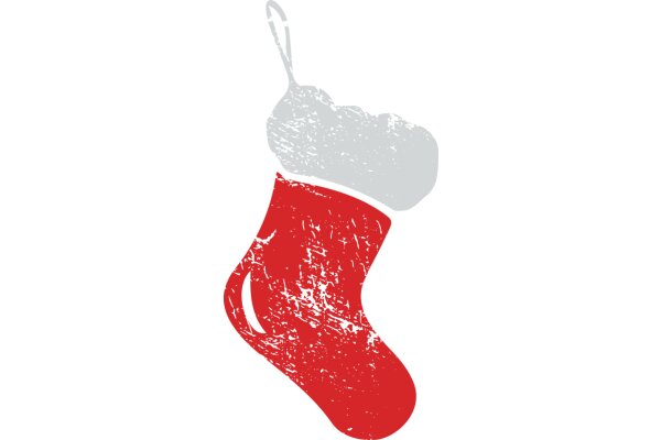 A Festive Red Stocking with a Silver Spoon