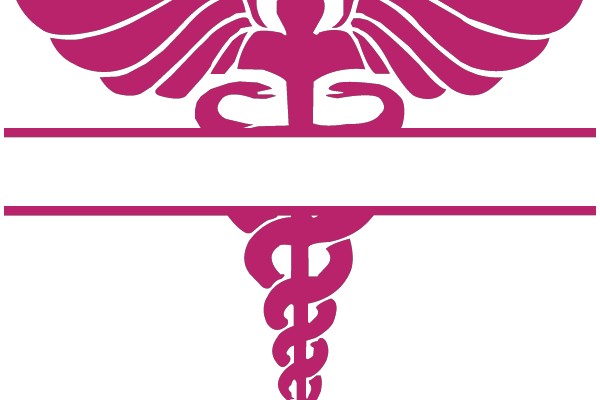 Pink and White Medical Logo