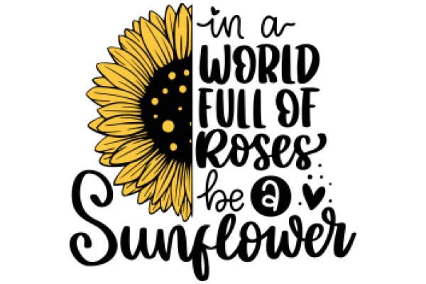 In a World Full of Roses, Be a Sunflower