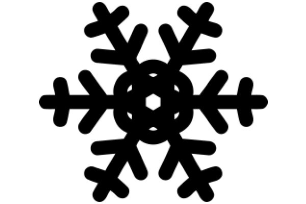 Stylized Snowflake Design in