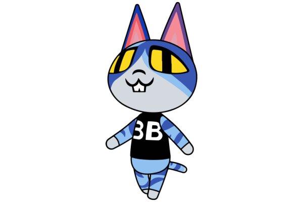 Adorable Cartoon Cat with a 3B Shirt