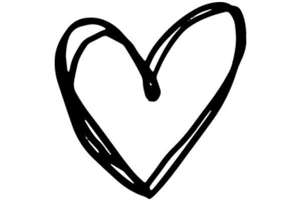 Simplistic Drawing of a Heart