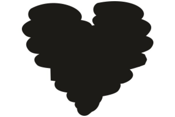 Silhouette of a Heart: A Symbol of Love and Affection