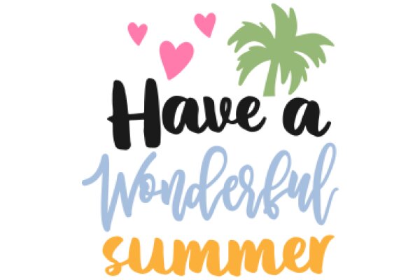 Wishing You a Wonderful Summer: A Greeting Card Design