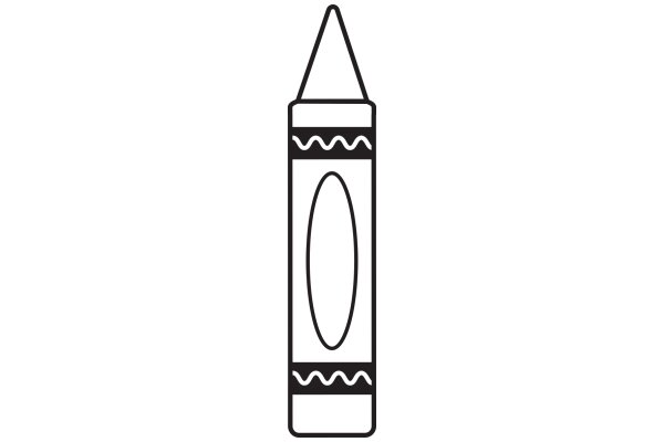 Simplistic Icon of a Cone-shaped Box with a Circle Inside