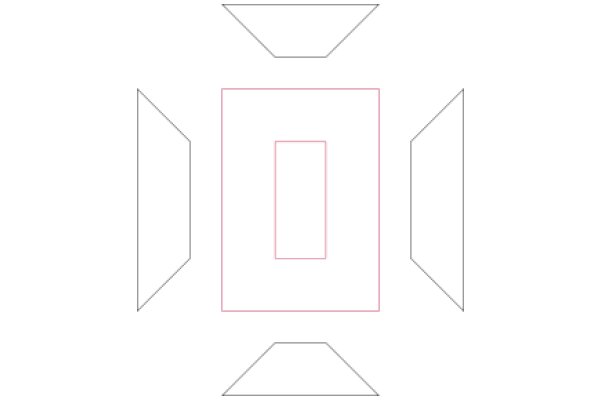 Symmetrical Geometric Design: A Study in White and Pink