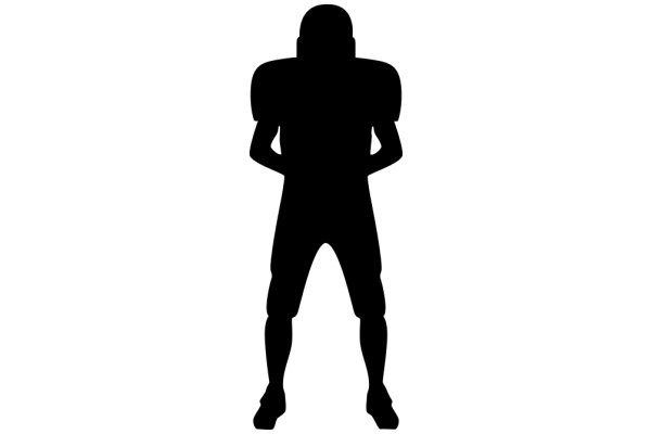 Silhouette of a Football Player