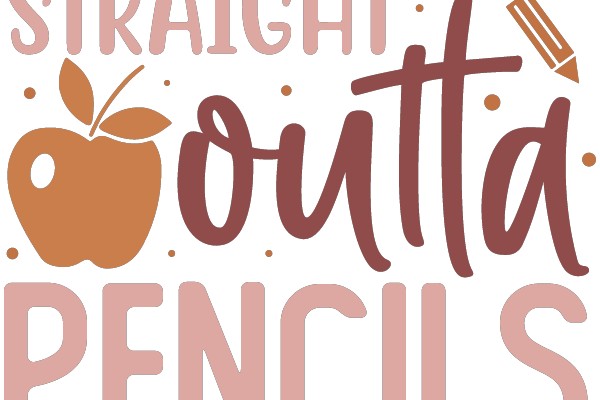 Straight Outta Crayons: A Playful Take on Pencils and Apples