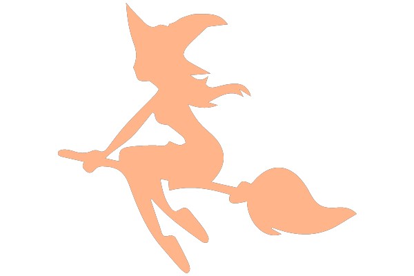 A Silhouette of a Witch on a Broomstick