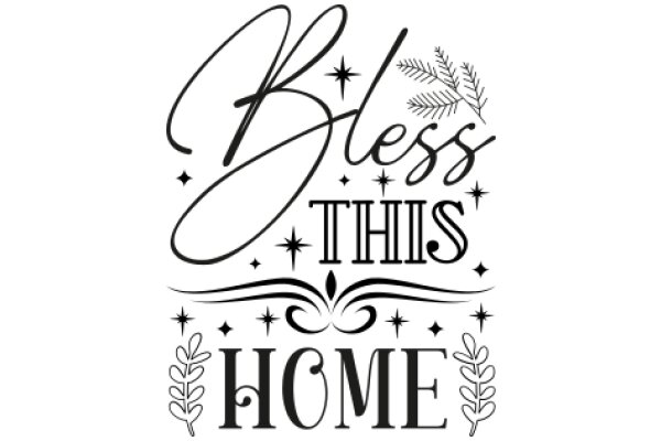 Bless This Home: A Festive Sign for a Warm Welcome