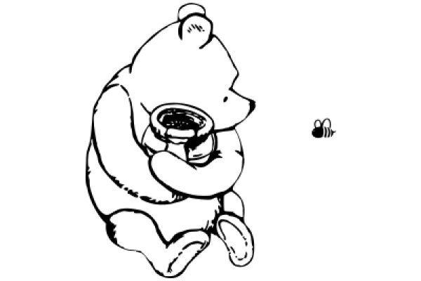 A Whimsical Scene of a Bear Enjoying a Cup of Tea