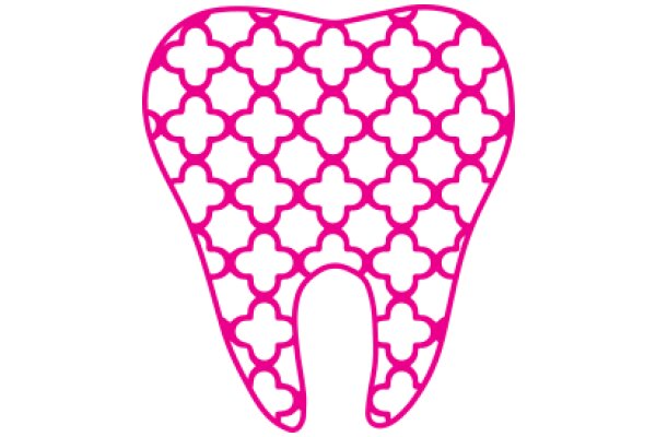 Vibrant Pink Flowered Dental Implant Design