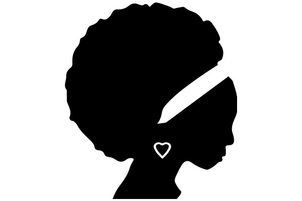 Silhouette of a Person with a Heart on Their Shoulder