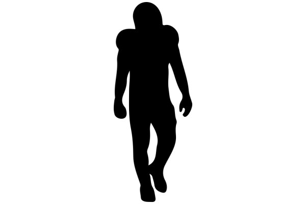 Silhouette of a Football Player