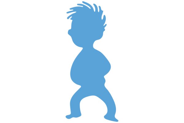 A Silhouette of a Person with a Stylized Haircut