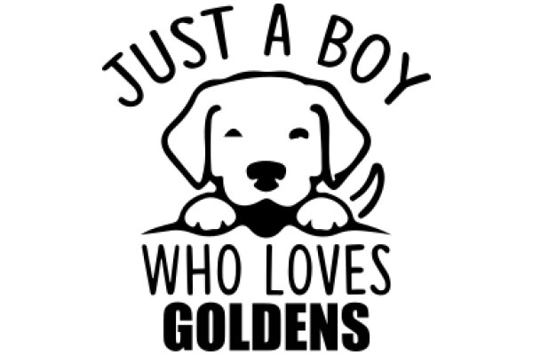 Just a Boy Who Loves Golden Dogs