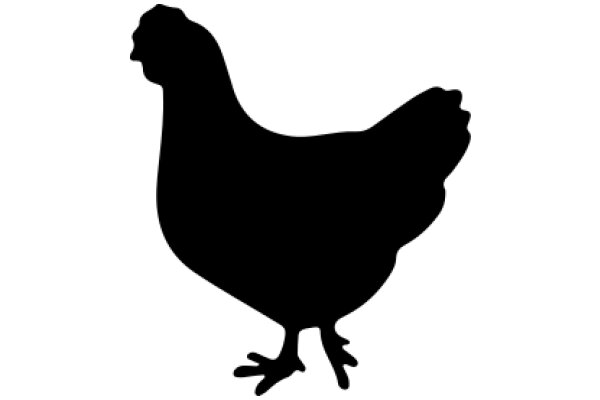 Silhouette of a Chicken: A Simple yet Elegant Design