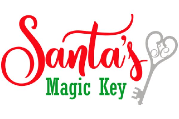 Santa's Magic Key: A Festive Logo for a Christmas-Themed Business