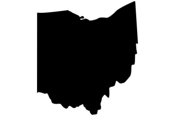 Silhouette of an Indiana State Flag