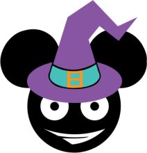 Whimsical Wizard's Hat on Mickey Mouse's Head