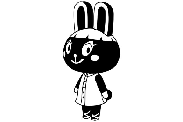 A Stylish Cartoon Bunny