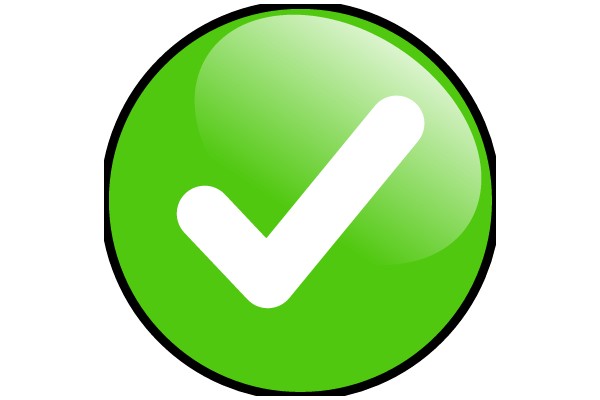 Vivid Green Checkmark Icon