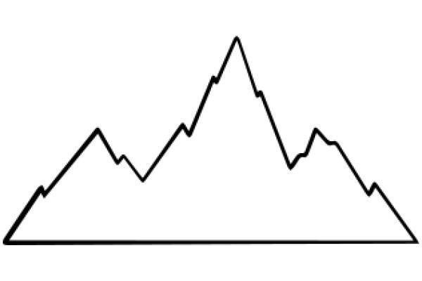 Simplified Graphic of a Mountain Peak