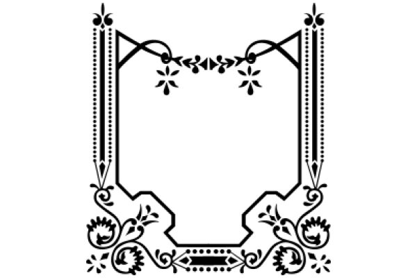 Elegant Frame with Floral Decorations