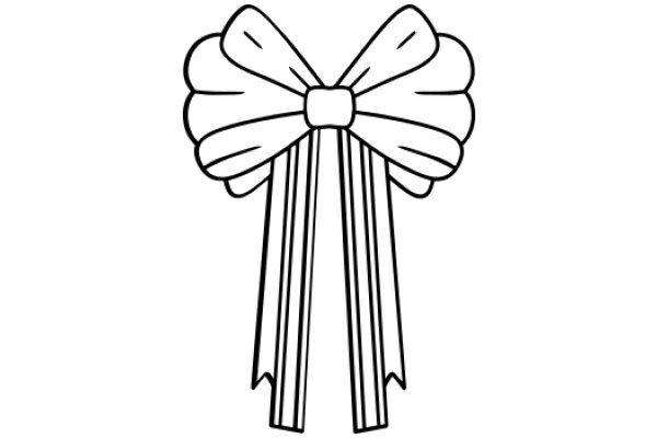 Stylized Bow with Ribbons