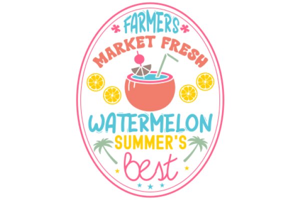 Farmers Market Fresh Watermelon Summer's Best