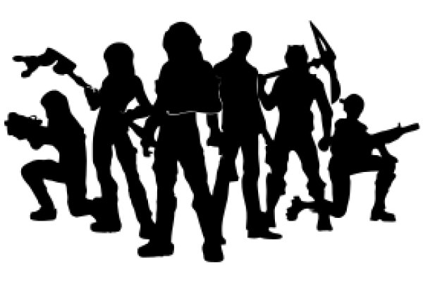 A Gathering of Heroes: A Silhouette of Characters from a Video Game