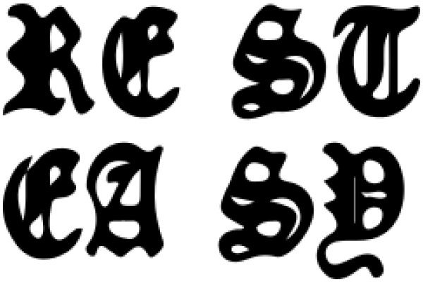 Gothic Typography: A Collection of Stylized Letters