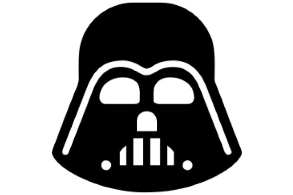 A Simple Icon of a Darth Vader Helmet