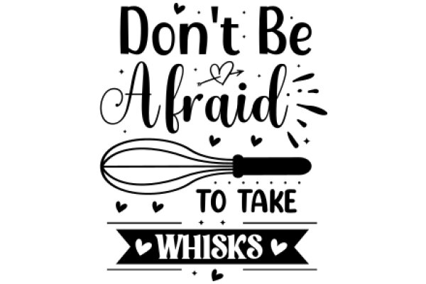 Whisk-Inspired Quote Art: A Playful Message of Encouragement and Love