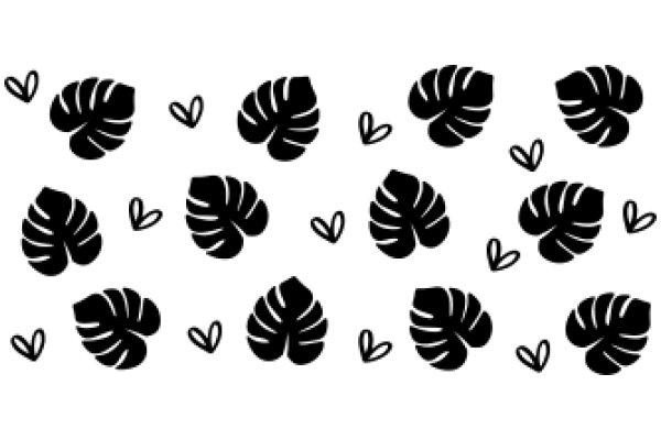 Pattern of Leaves and Hearts