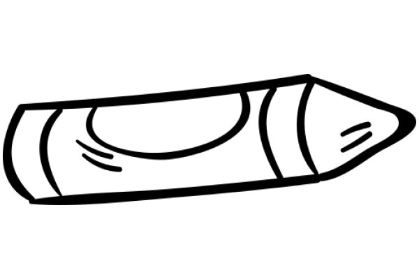 A Simple Line Drawing of a Pencil