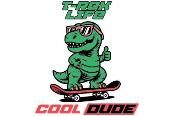 Cool Dude: T-Rex Skateboarding Adventures