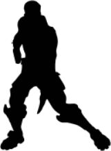 Silhouette of a Person in a Striking Pose