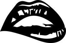 Silhouette of a Lips Logo